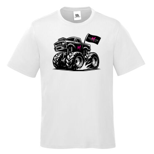 Youth - Monster Truck - Pink Flag - Tee Thumbnail